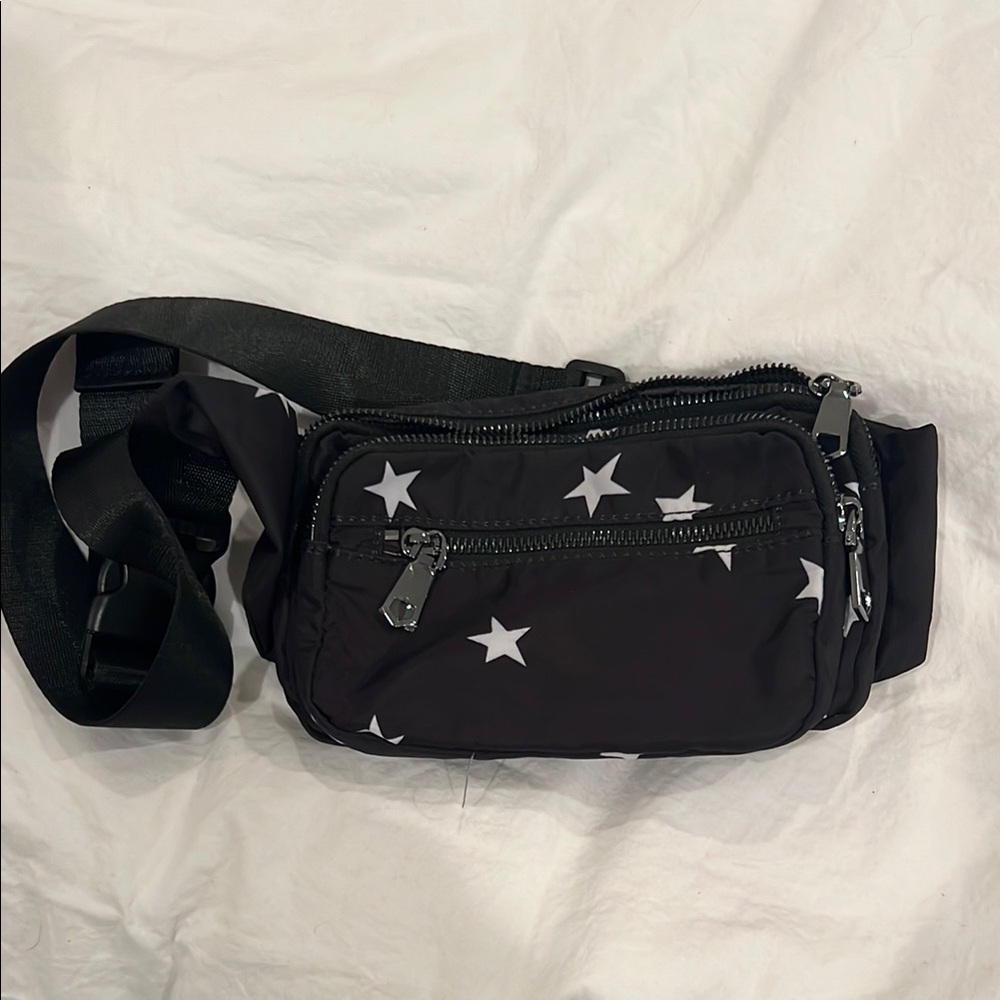 Black Star Patterned Men's Bag